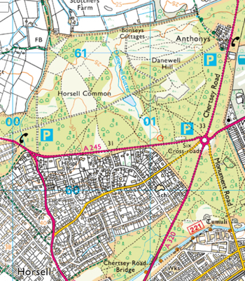 horsellcommonosmap